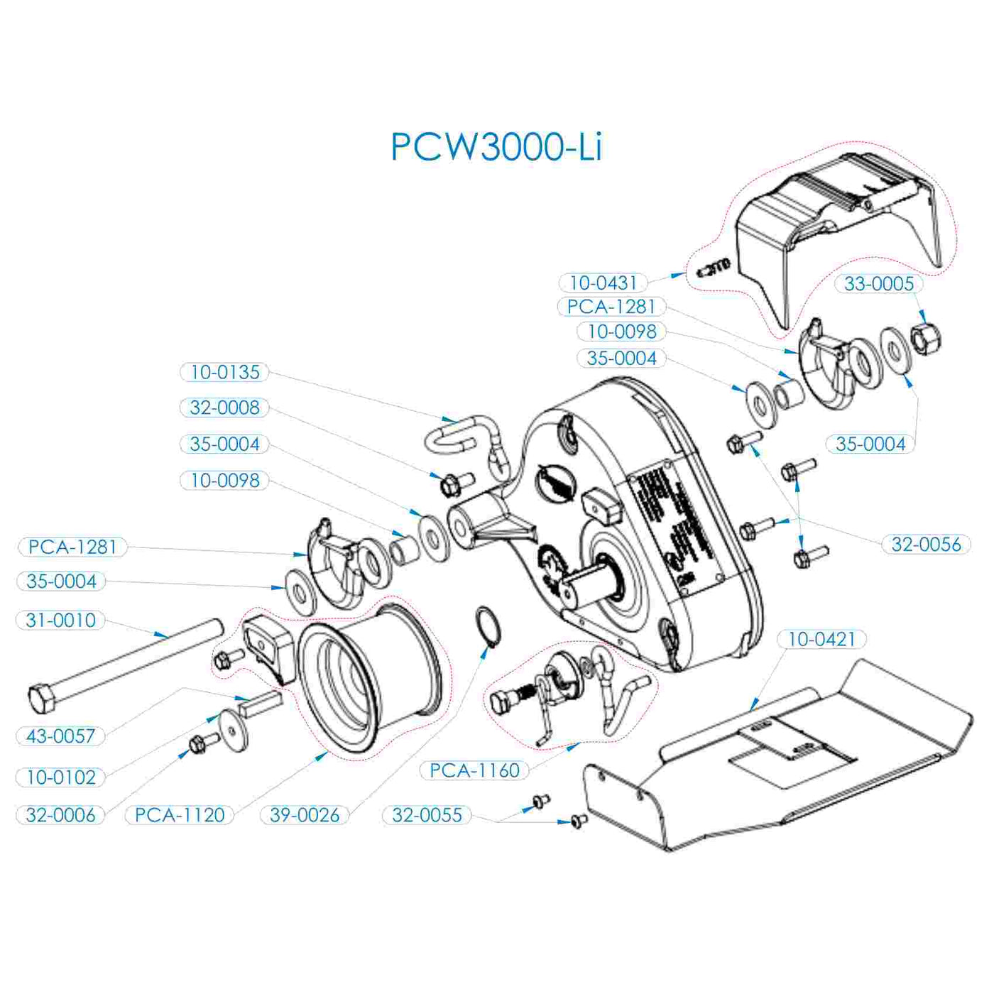 PCW3000-Li Spare Parts