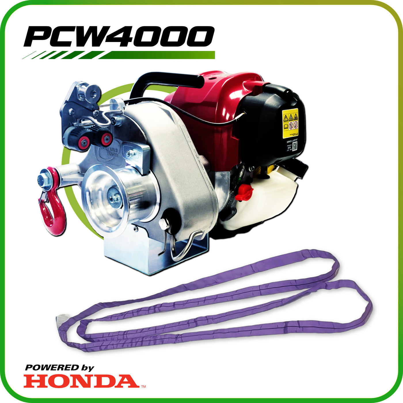 Treuil portable avec moteur Honda PCW4000
